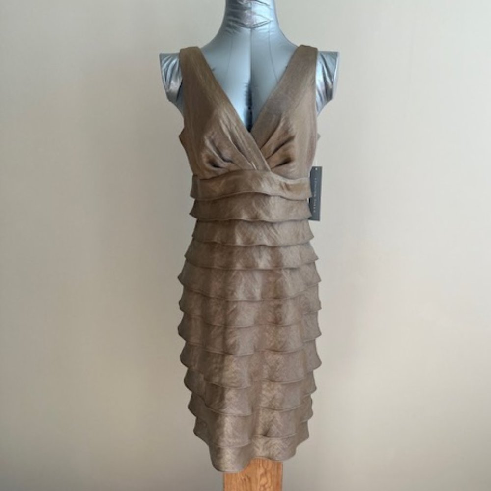 NWT London Times Shutter Pleat sheath dress - size 8